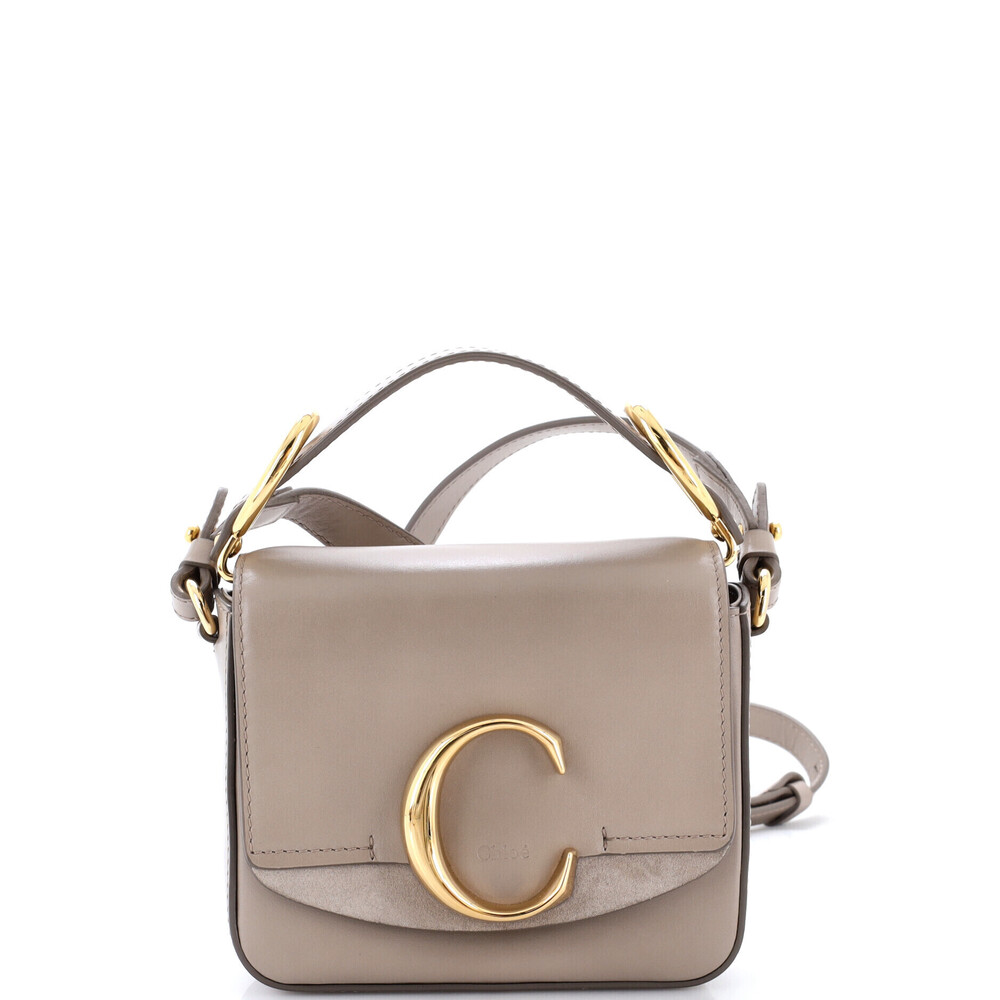 Chloe Mini C Flap Bag Leather